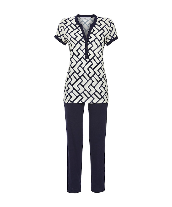 Dames pyjamaset blauw