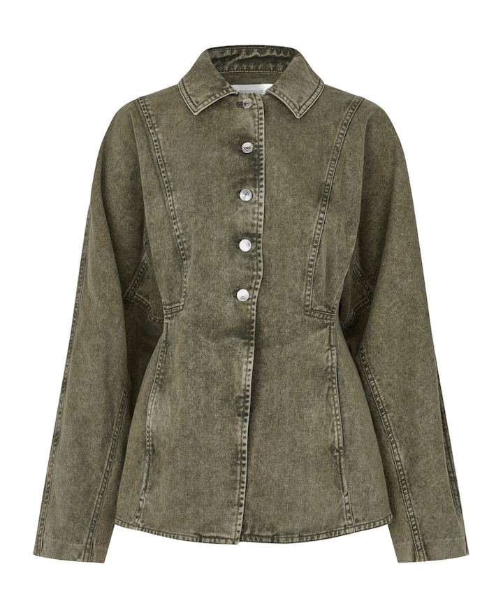 Dames spijkerjas  groen