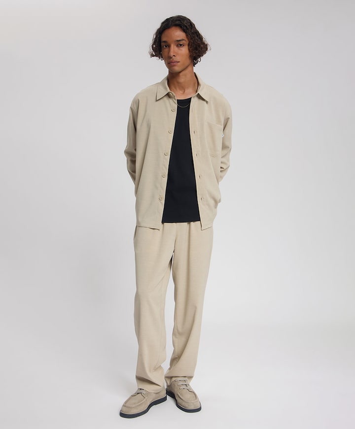 PATRIOT SEERSUCKER heren broek beige
