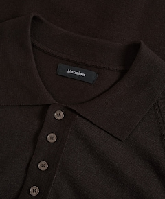 Heren polo bruin