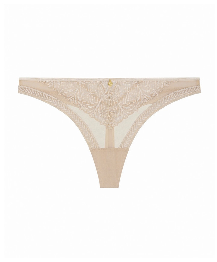 Dames string beige