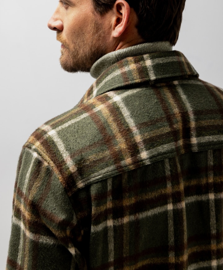 Heren overshirt groen