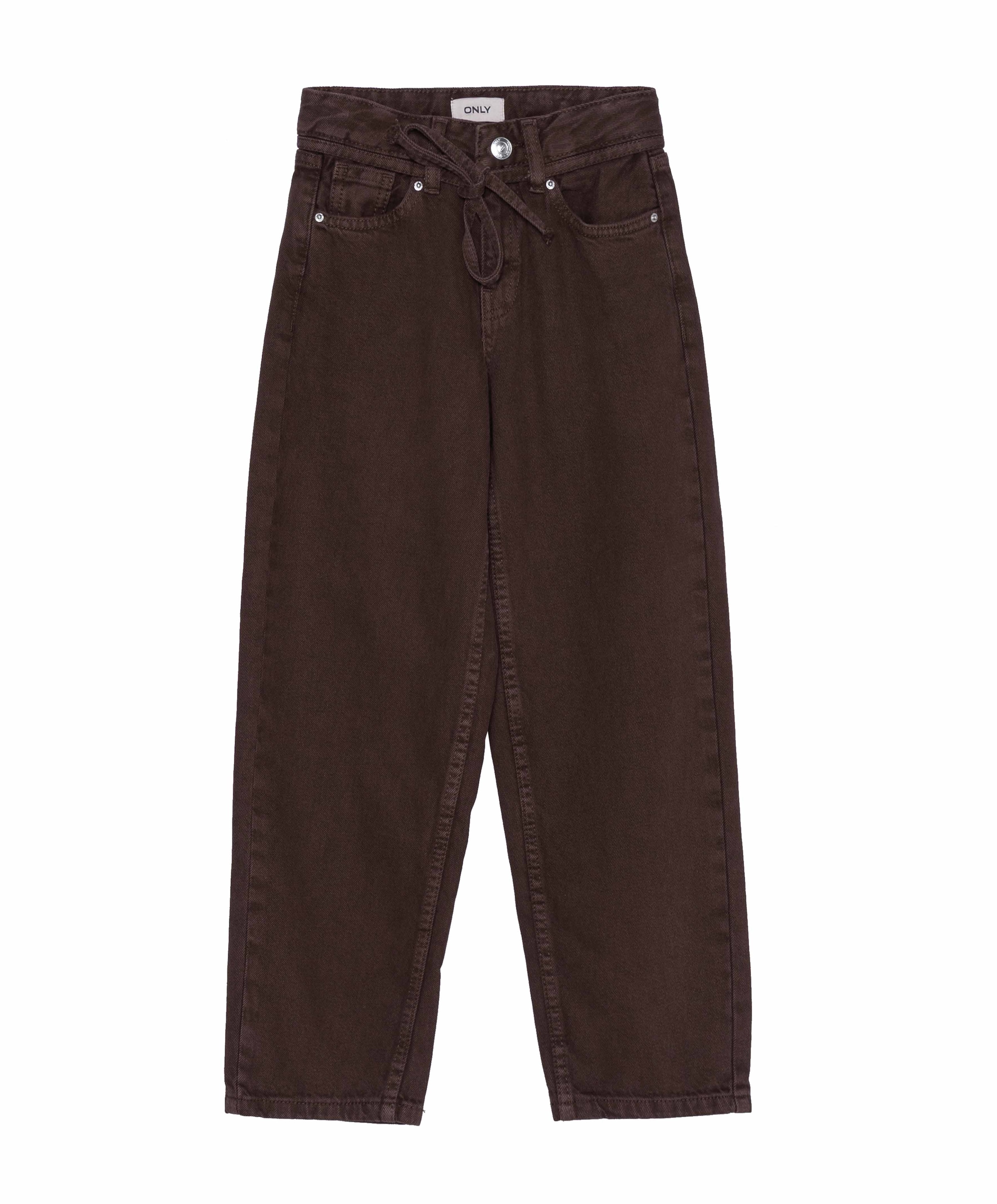 KOGGIANNA MW STRAIGHT COL DNM TAI meisjes jeans bruin