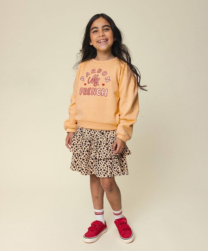 Meisjes sweater geel