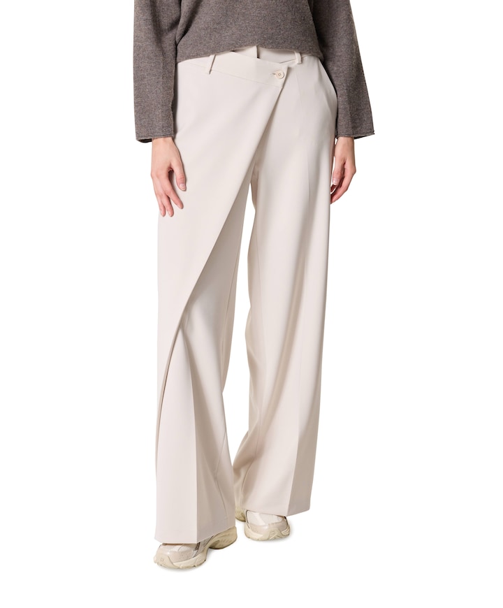 Anais wrap front dames broek ecru