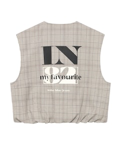 Meisjes gilet bruin