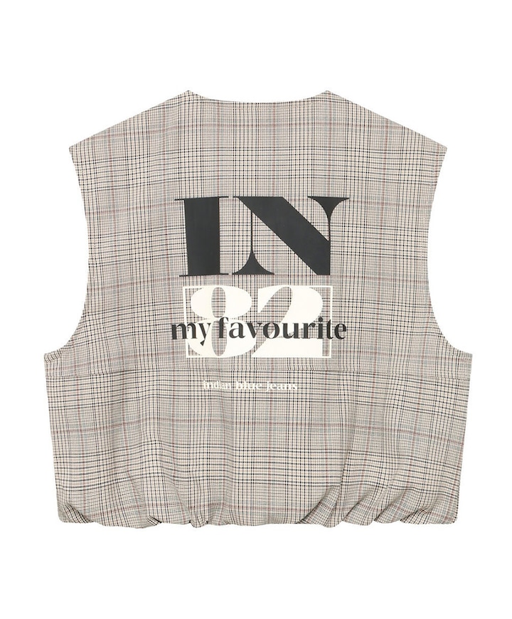 Meisjes gilet bruin