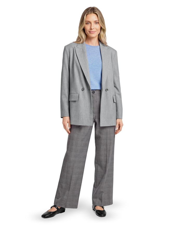 Hose Klassisch 1/1 LAEnge dames pantalon grijs