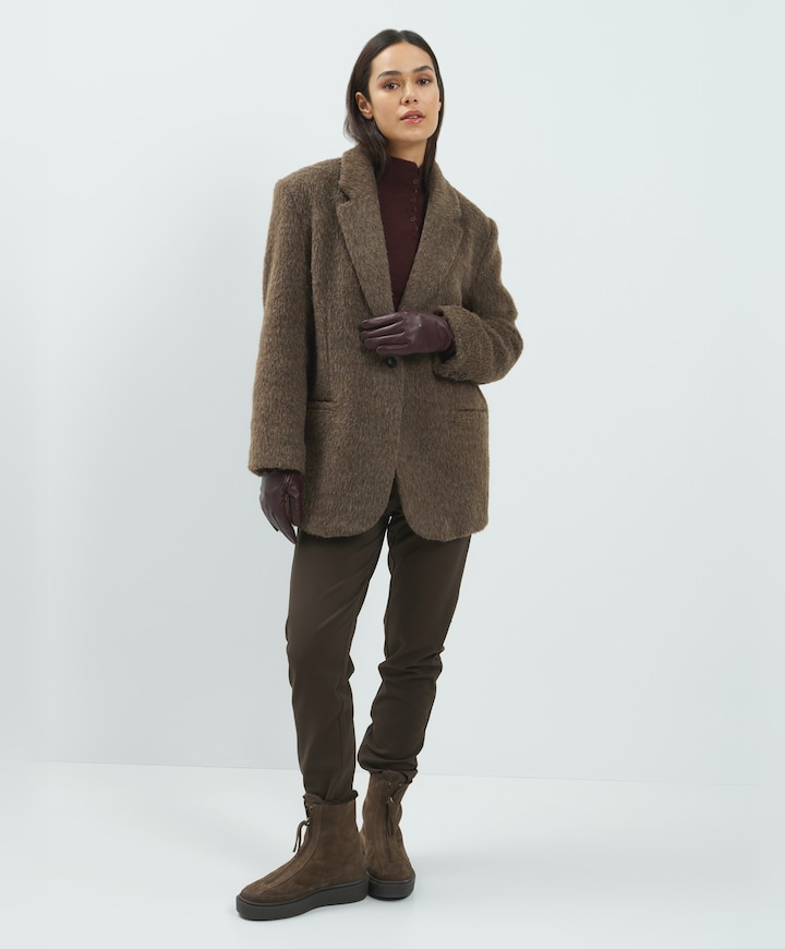 Dames blazer bruin