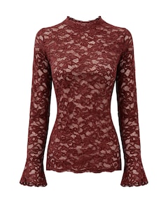 Dames longsleeve bordeaux