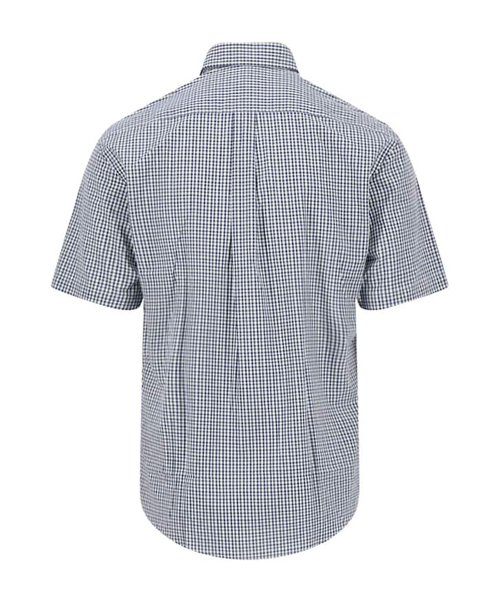 Heren overhemd korte mouw groen