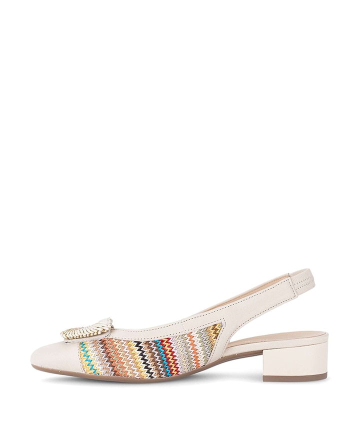 dames slingbacks beige