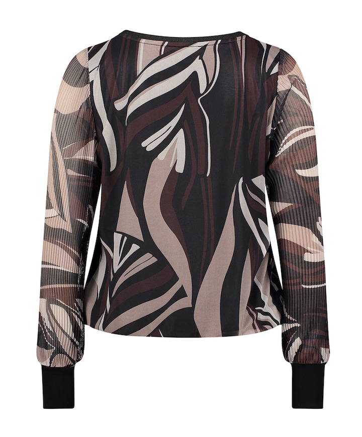 Dames longsleeve bruin