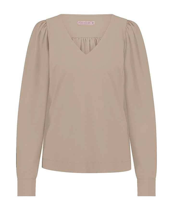 Dames top beige