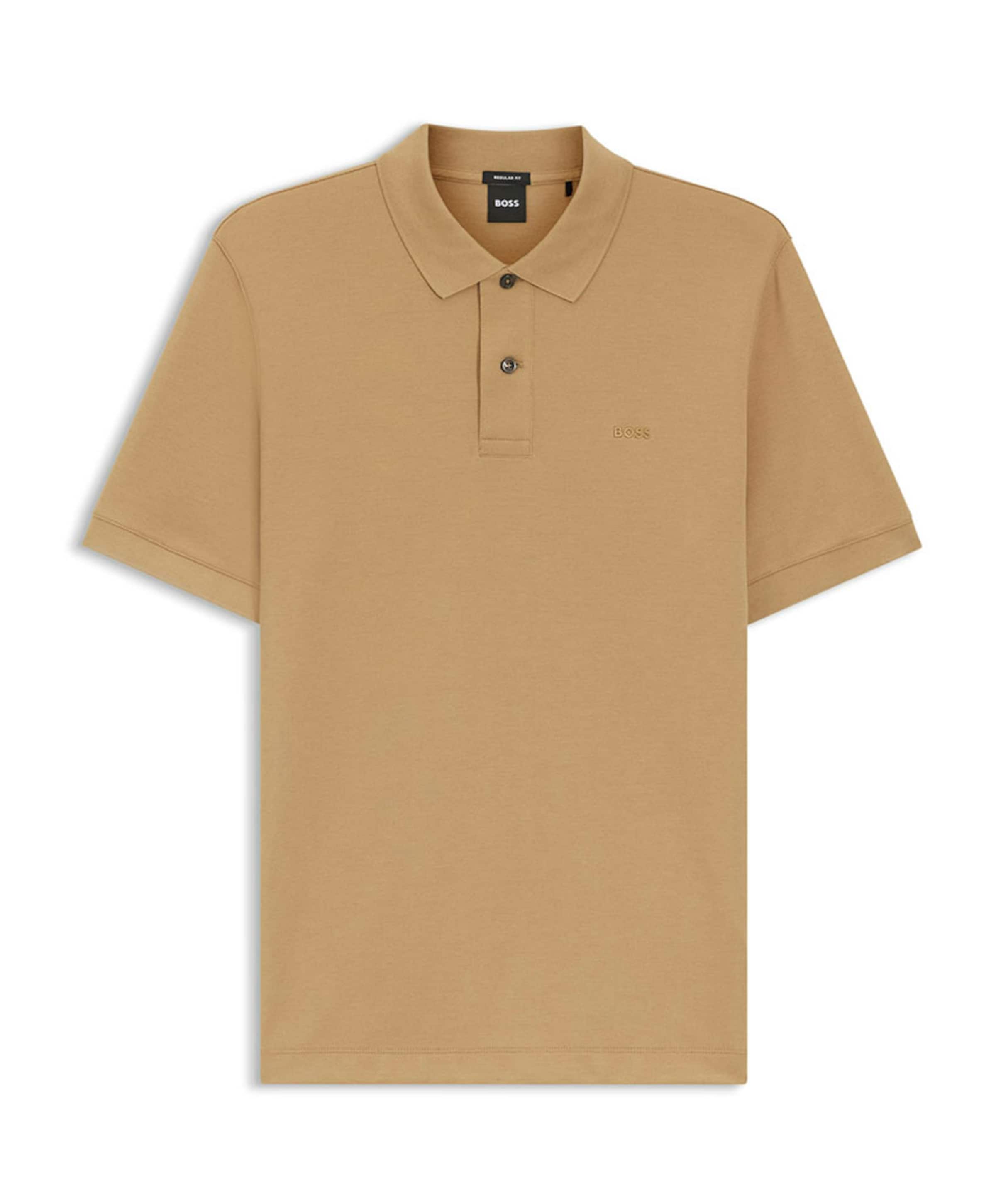 Heren polo beige