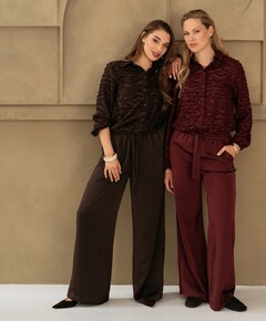 Dames blouse bordeaux