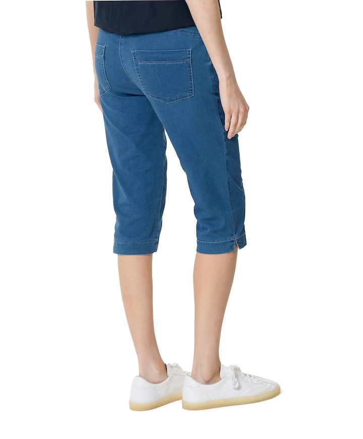Sue Jogpant dames capri broek blauw