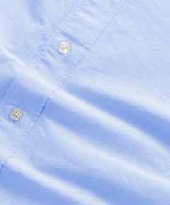 Heren overhemd lange mouw blauw