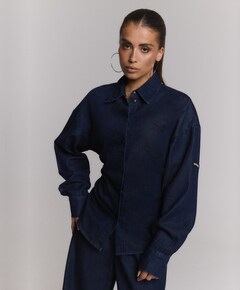Dames blouse blauw