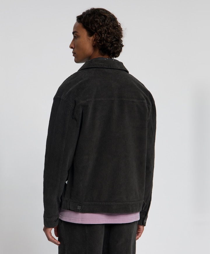 Heren overshirt grijs