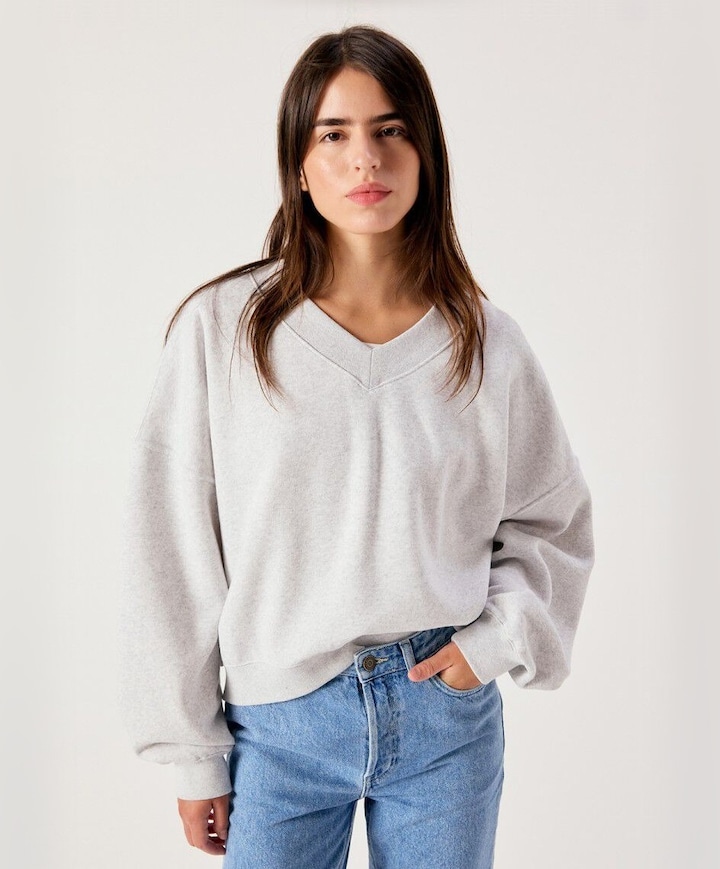 Dames sweater grijs