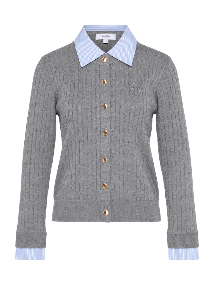 Dames vest grijs