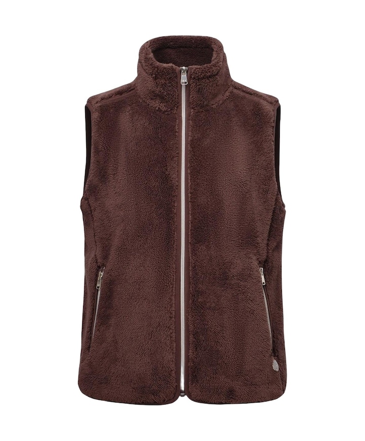 Dames gilet bruin