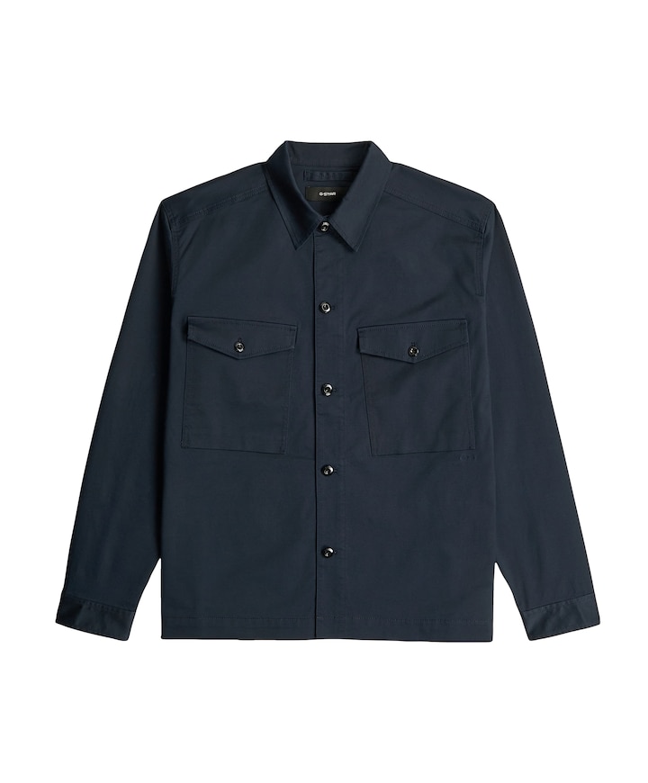 Heren overshirt blauw