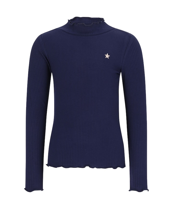 Meisjes longsleeve blauw