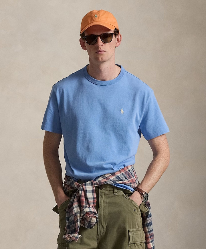 Heren T-shirt blauw