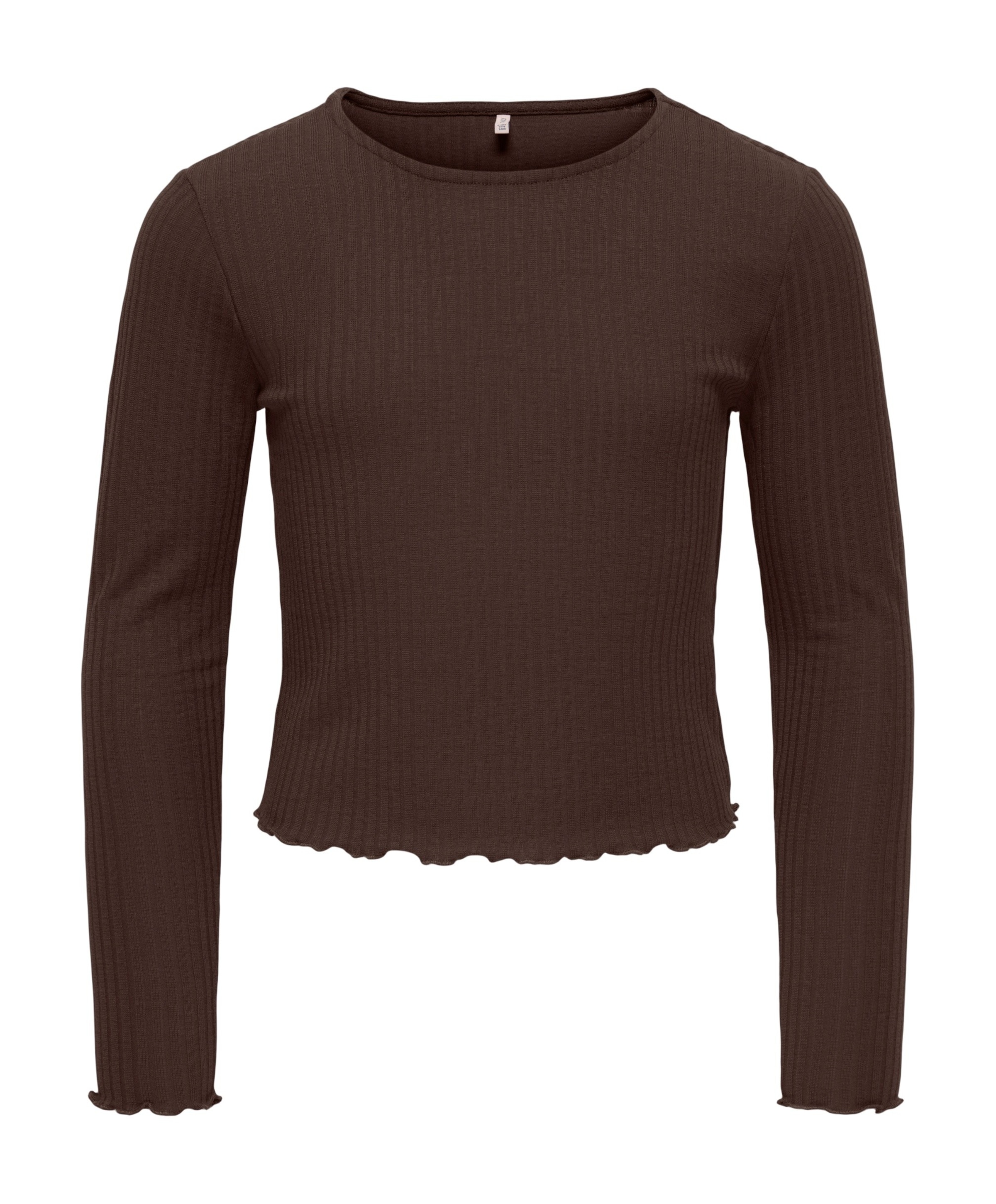 Meisjes longsleeve bruin