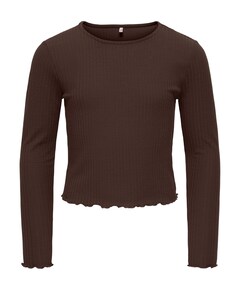 Meisjes longsleeve bruin