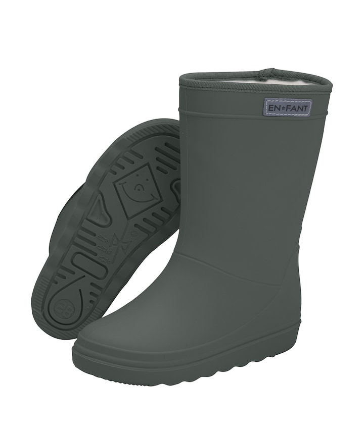Thermo Boots Solid regenlaarzen groen