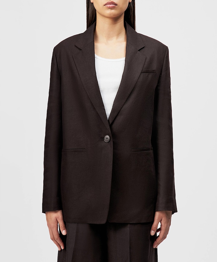 Dames blazer bruin