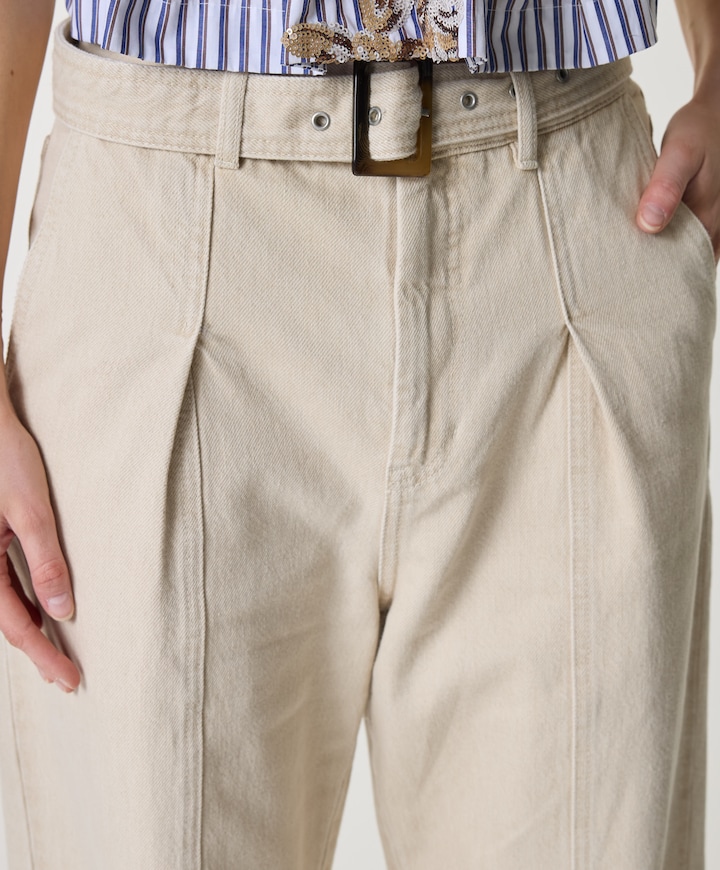 NANINA dames jeans beige
