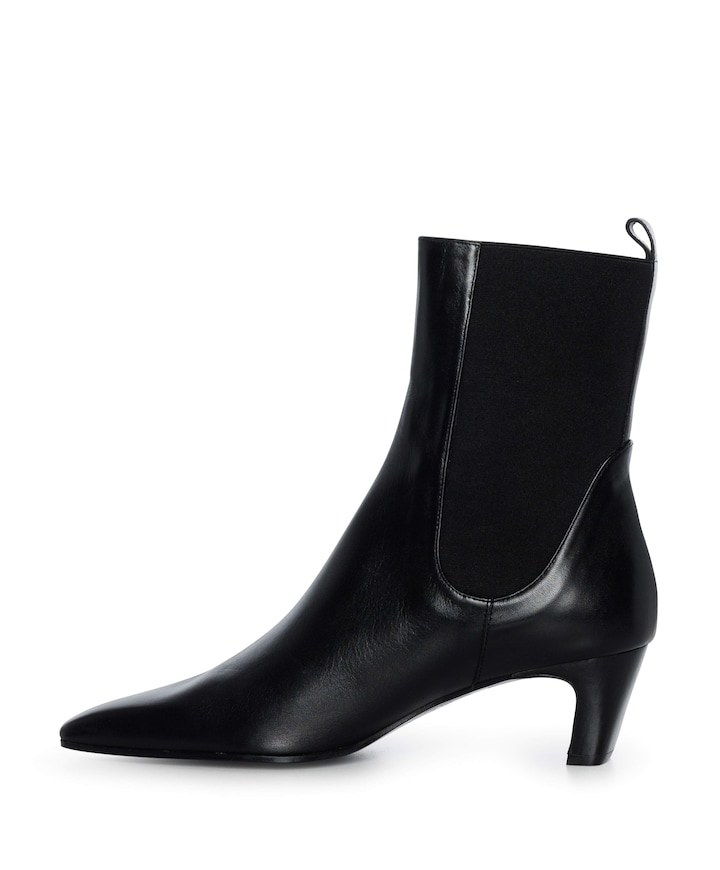 dames enkellaarzen zwart