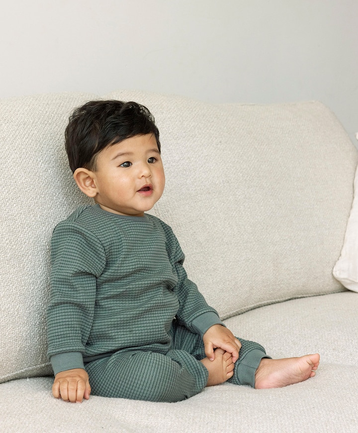 Uniseks pyjamaset  groen