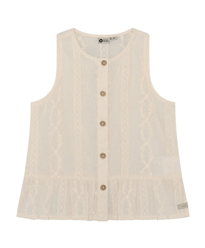 Meisjes top beige