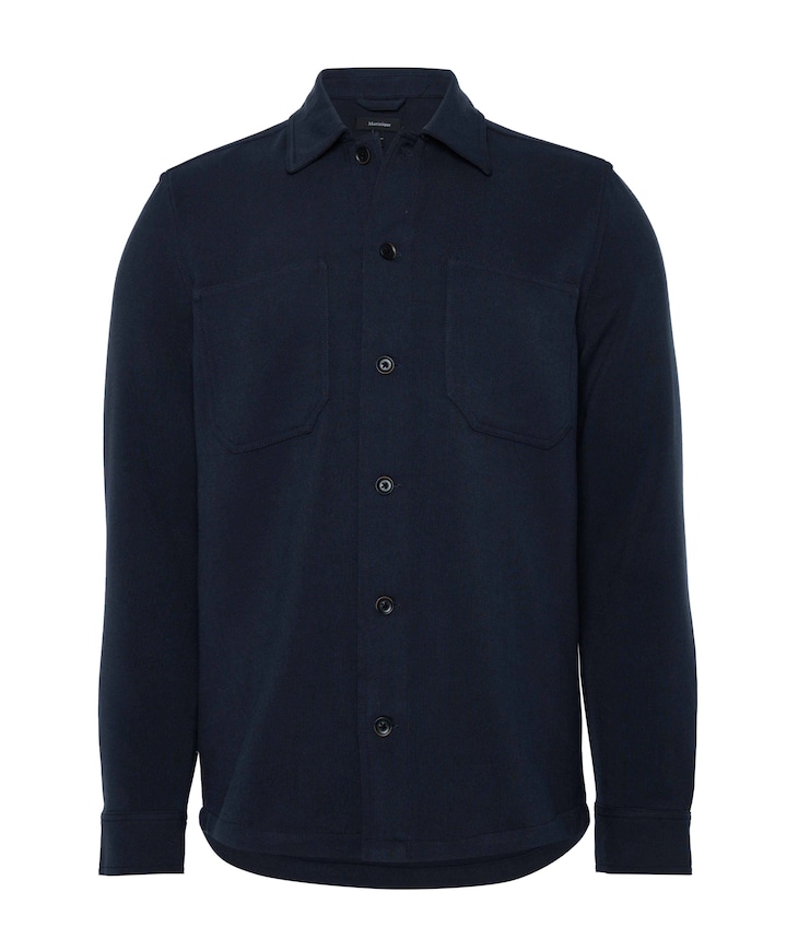 Heren overshirt blauw