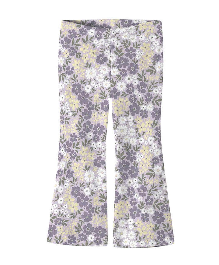 NMFDARTIAS FLARED PANT meisjes broek paars