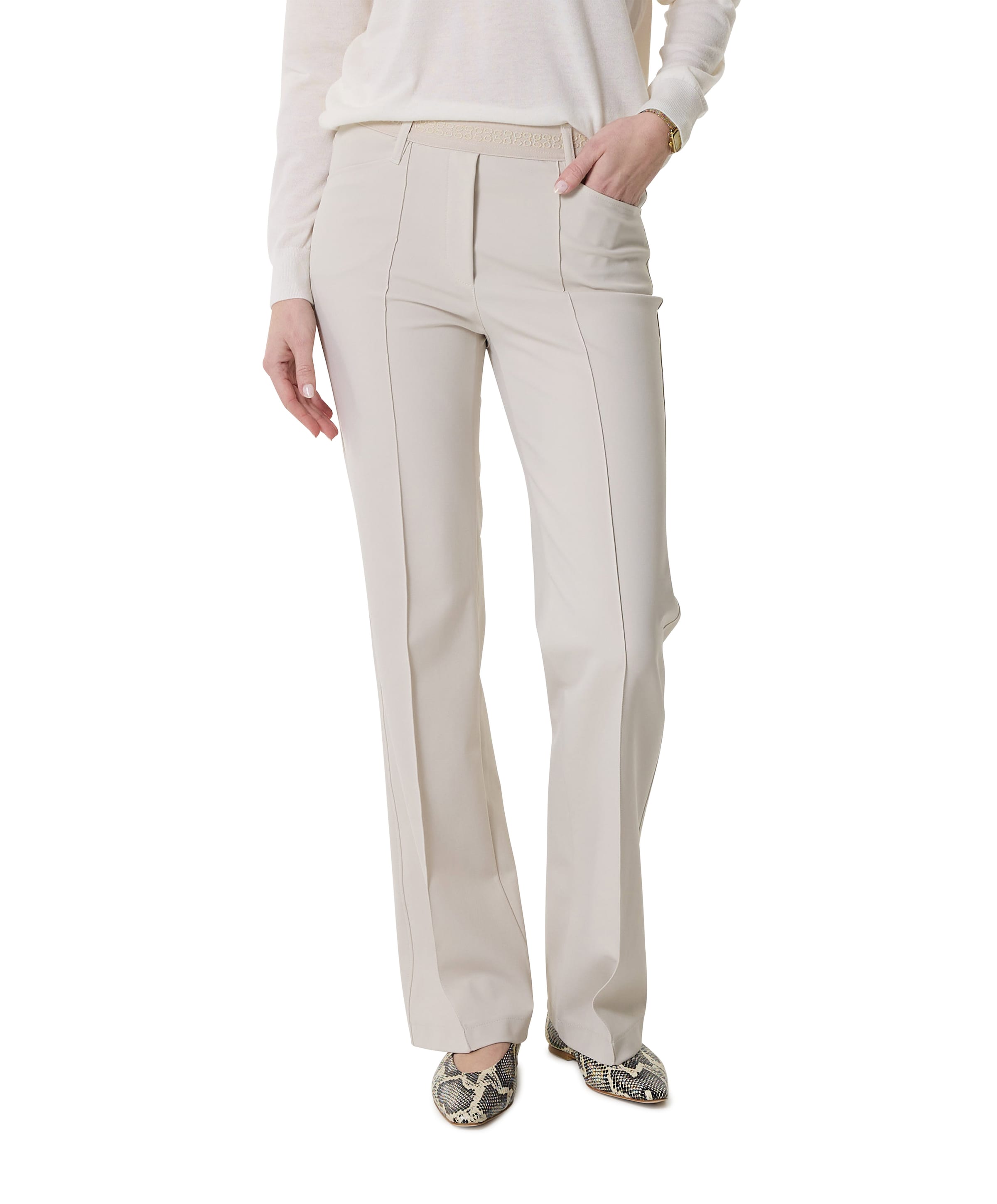 Pull On Slim broek beige