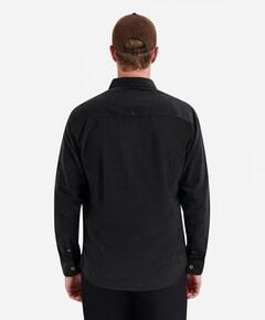 Heren overhemd lange mouw zwart