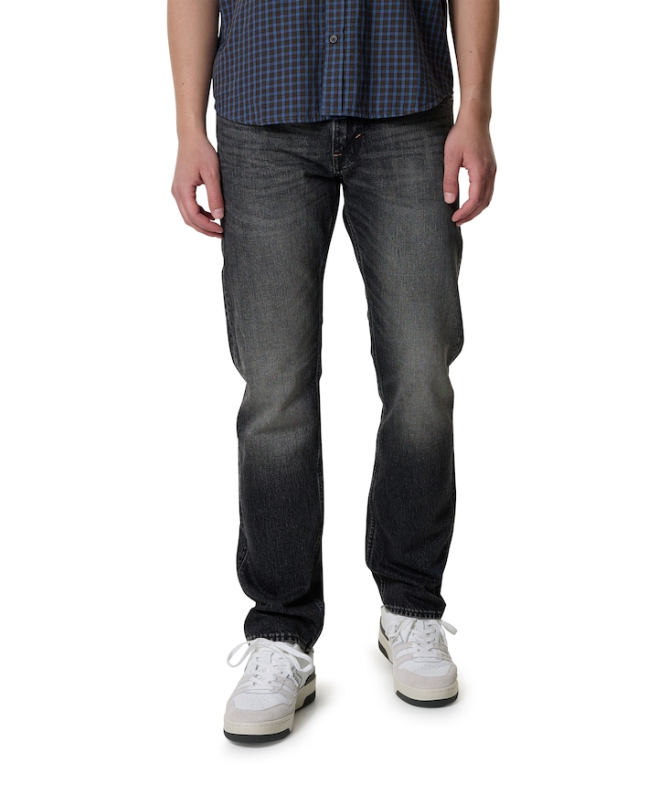 The One Jean - thunderstorm black clean heren jeans grijs