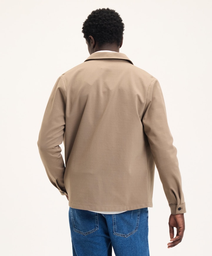 Heren overshirt bruin