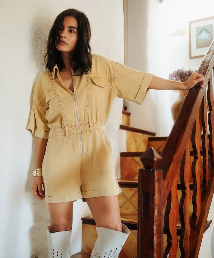 KATE JUMPSUIT dames jumpsuit beige