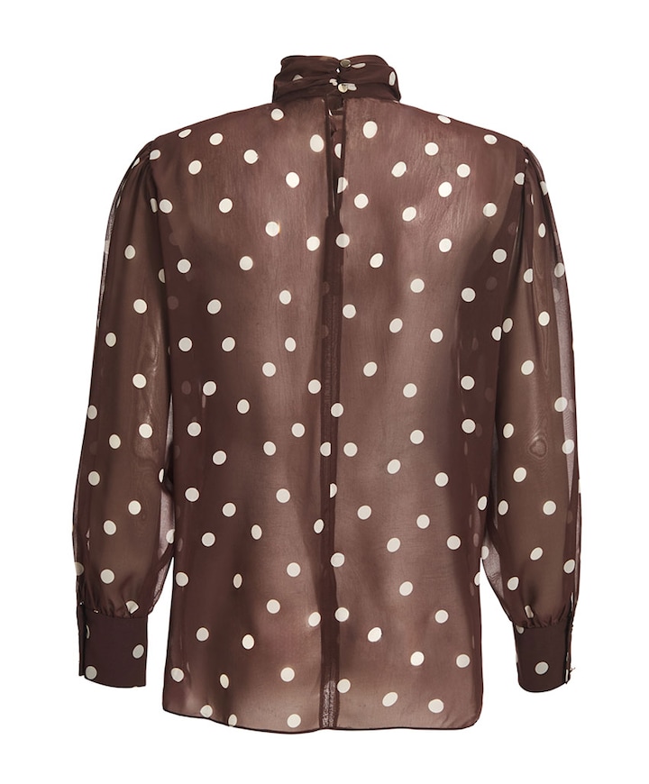 Dames blouse bruin