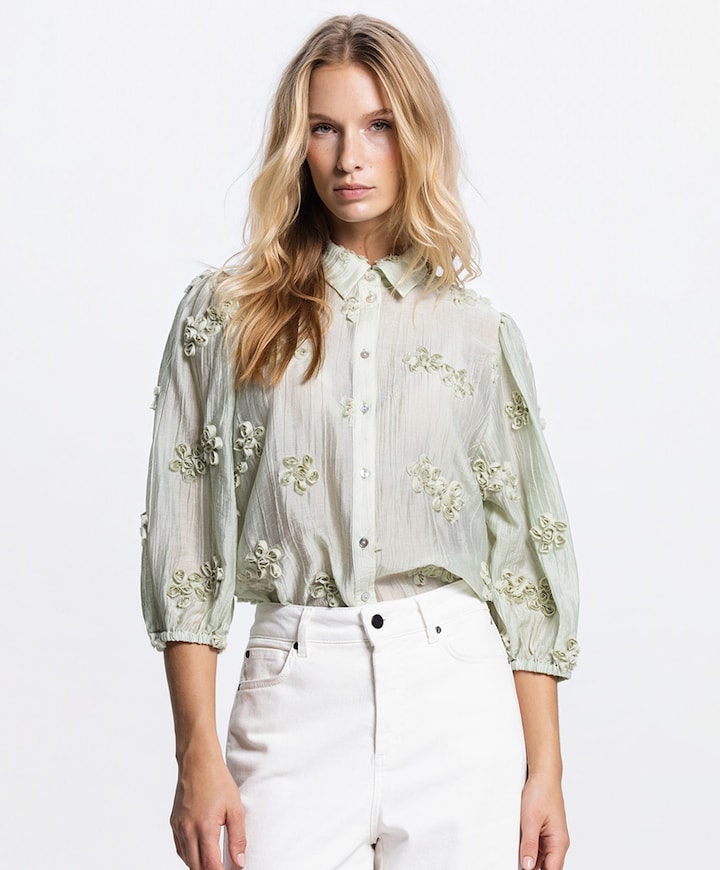 Dames blouse groen