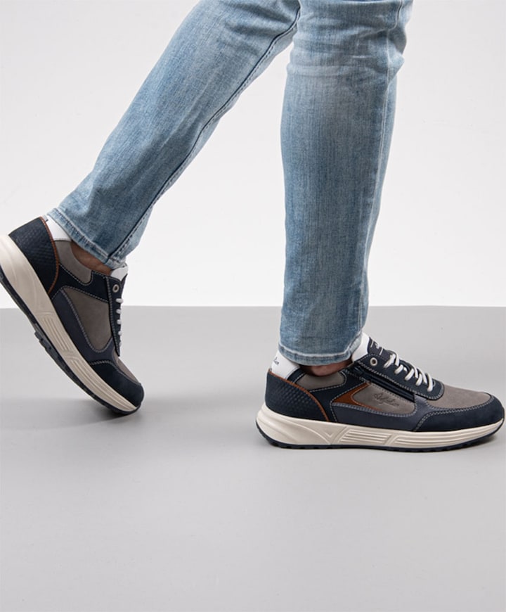 Hawker heren sneakers blauw