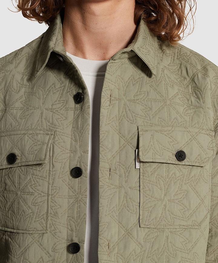 Heren overshirt groen