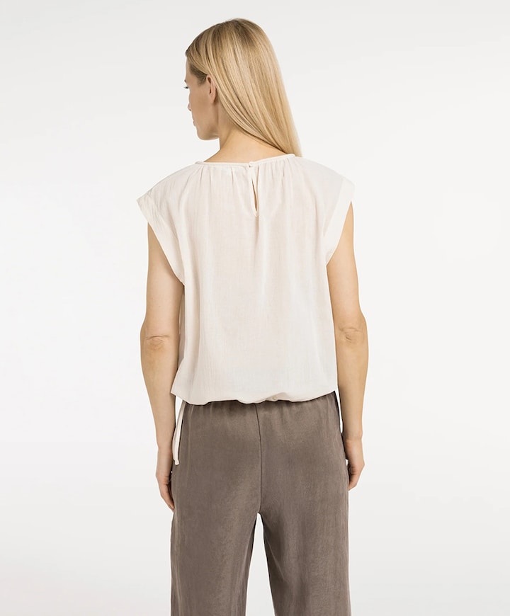 Dames top ecru